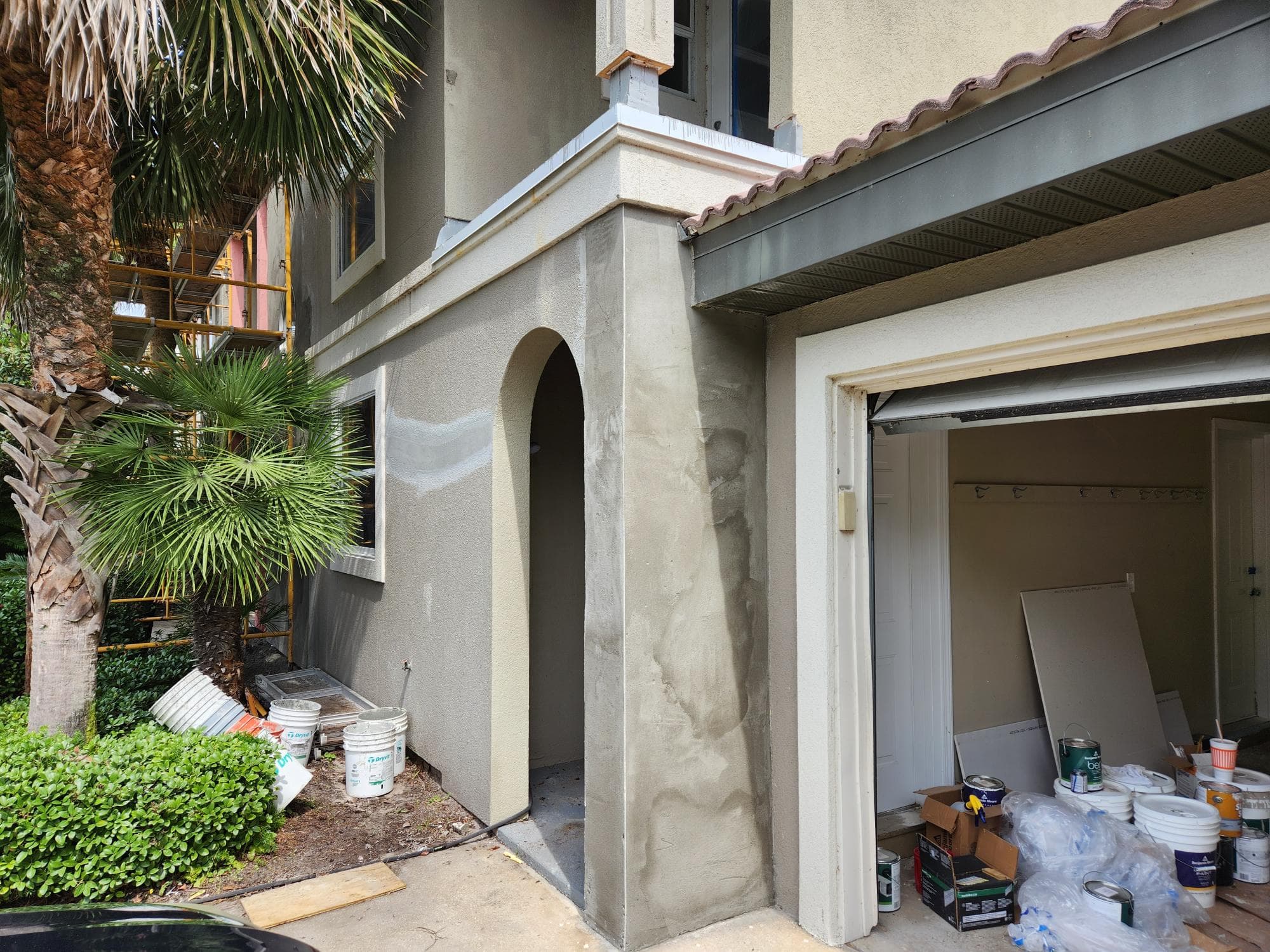 Samford project — sheathing and hurricane strapping