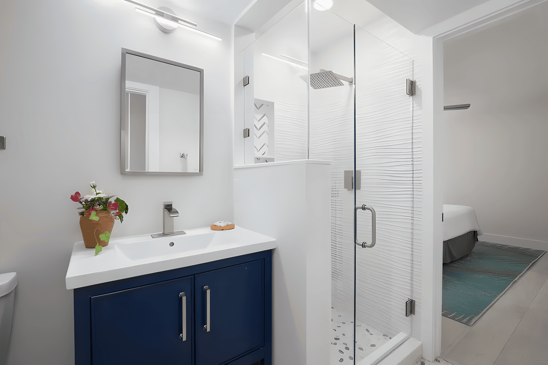 Full home renovation featuring layout reconfiguration and modern finishes