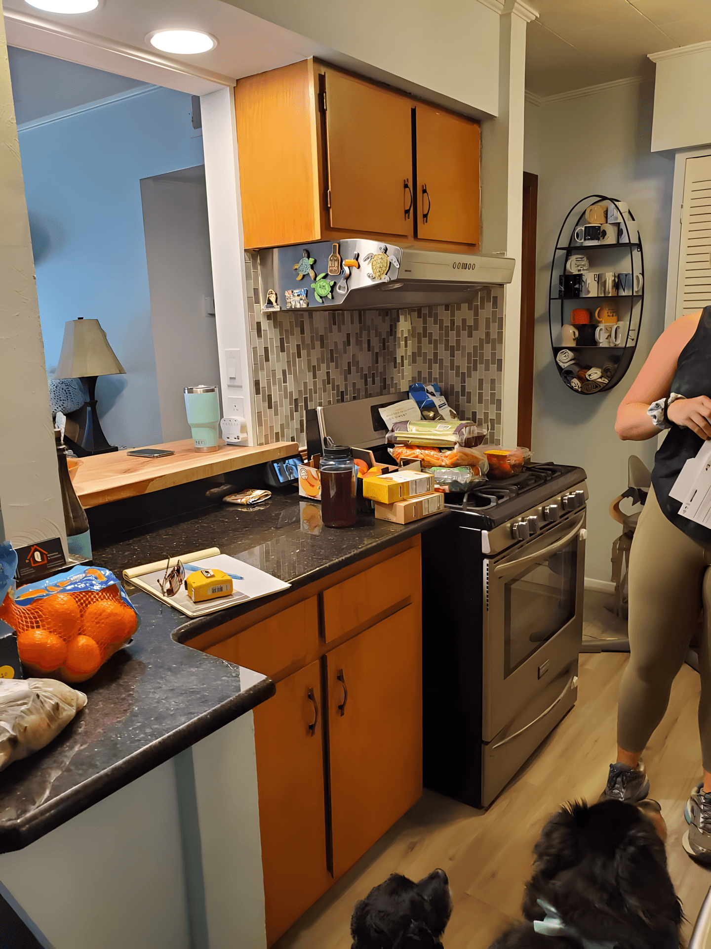 Original kitchen layout before full remodel in Fort Walton Beach, FL